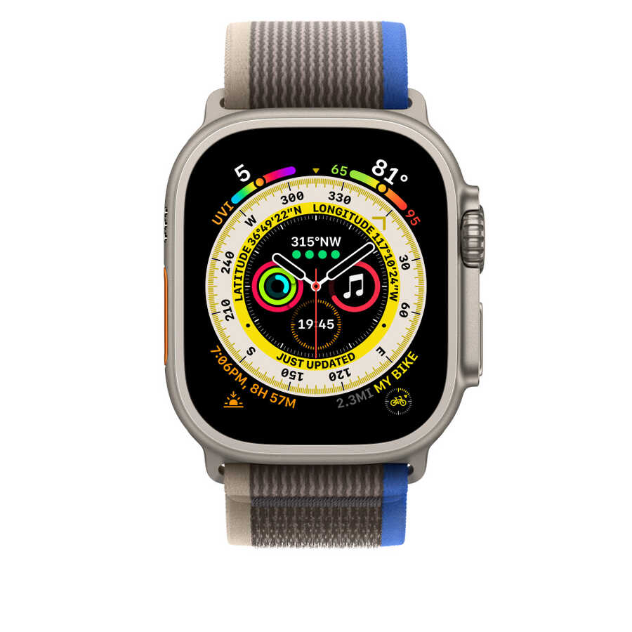 Apple Watch 44mm Uyumlu Wiwu Trail Loop Naylon Örgü İşlemeli Hasır Kordon Strap Kayış - 5