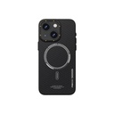 Apple iPhone 15 Plus Uyumlu Kılıf Recci Machinist Serisi Magsafe Şarj Özellikli Magnetik Karbon Kapak