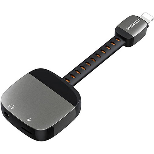 Recci RDS-A12 Lightning 2in1 Şarj ve Ses Adaptörü