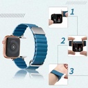 ​​​Apple Watch 40mm Uyumlu KRD-78 PU Deri Kordon Strap Kayış - 2