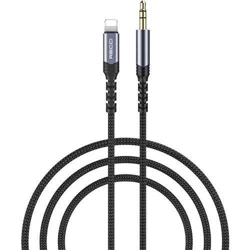Recci RDS-A26 Lightning to 3.5mm AUX Audio Kablo