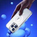 Apple iPhone 14 Pro Max Uyumlu Kılıf Magsafe Şarj Özellikli Premium Cam Arka Yüzey Benks Electroplated Kapak - 5