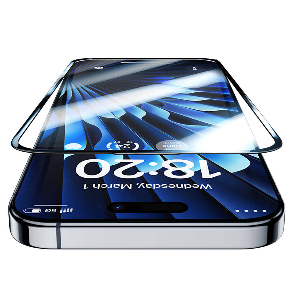 Apple iPhone 14 Pro Uyumlu Benks V Pro Sapphire Shield Ekran Koruyucu + Kolay Uygulama Aparatlı - 2