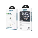 Go Des GD-CC202 5 in 1 5A Hızlı Şarj Çift USB-A ve Micro Type-C Lightning Kablolu Araç Şarj Aleti - 1