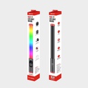 Jmary FM-128RGB OLED Ekran Göstergeli RGB Led Işıklı Su Geçirmez Aydınlatma Çubuğu - 4