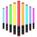 Jmary FM-128RGB OLED Ekran Göstergeli RGB Led Işıklı Su Geçirmez Aydınlatma Çubuğu - 10