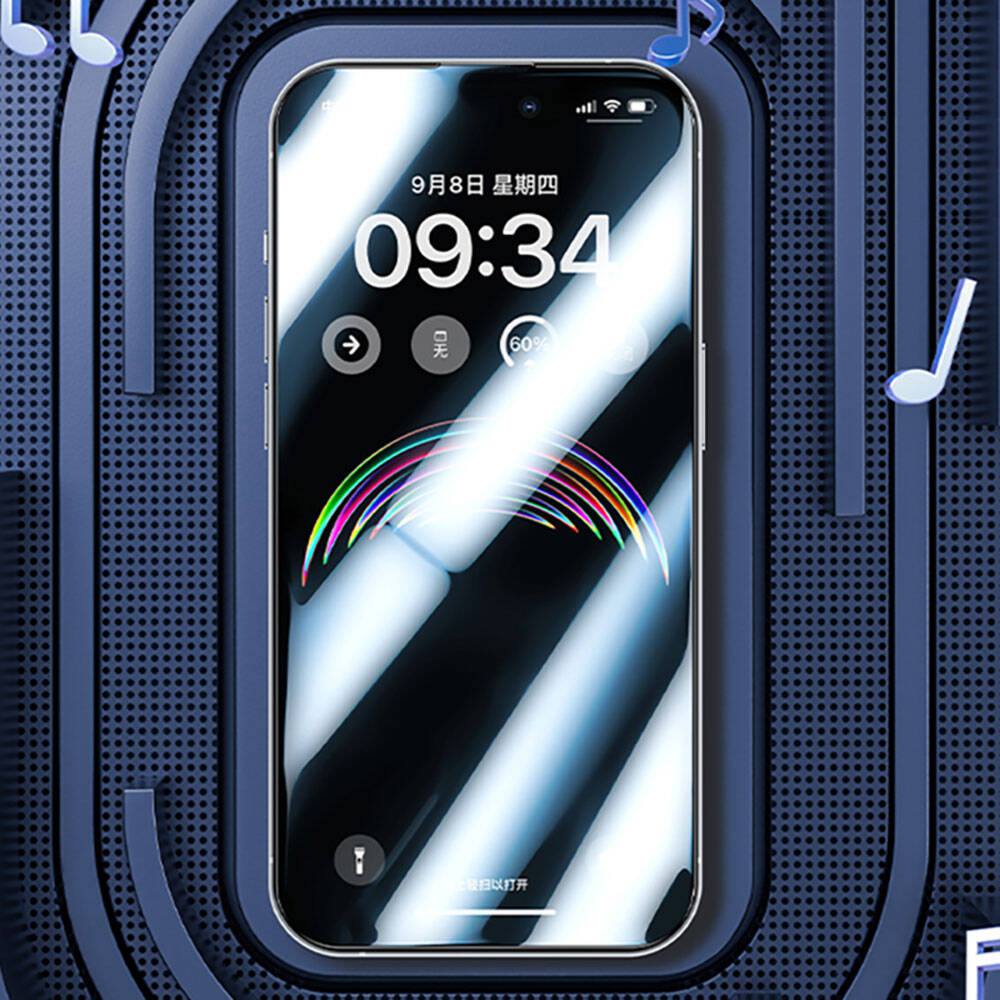 Apple iPhone 15 Uyumlu Benks Anti-Dust Toz Önleyici Özellikli Gaming Ekran Koruyucu - 7