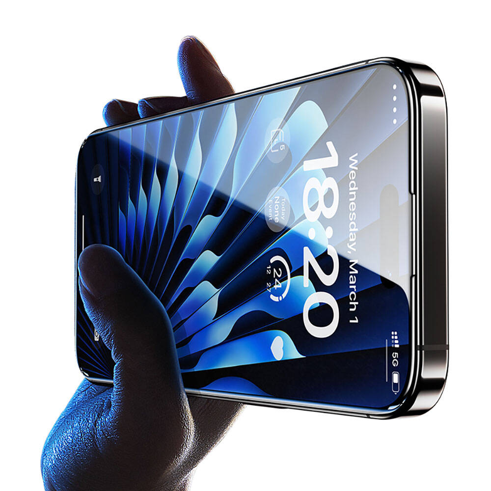 Apple iPhone 14 Pro Uyumlu Benks Glass Warrior Sapphire Coating Ekran Koruyucu + Kolay Uygulama Aparatlı - 5
