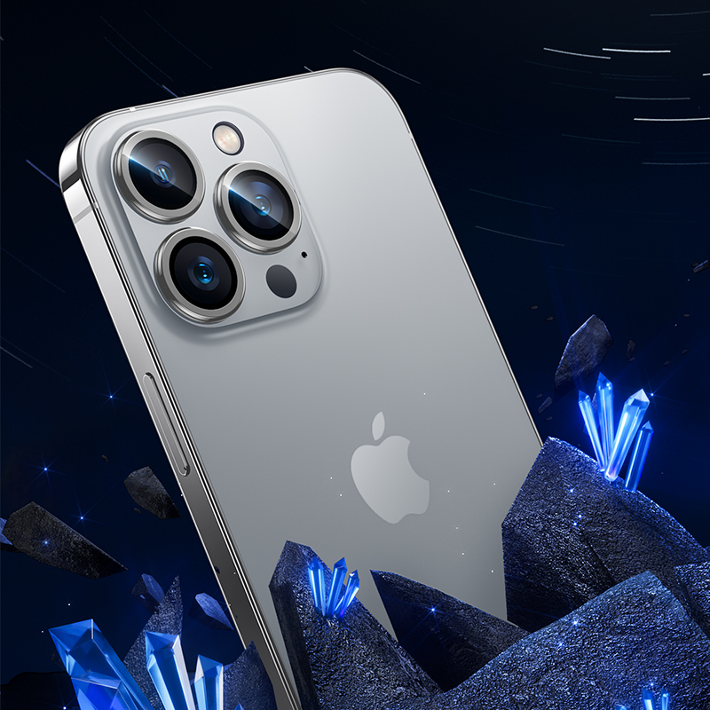 Apple iPhone 14 Pro Max Uyumlu Benks DR Sapphire Kamera Lens Koruyucu - 12
