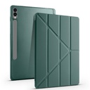 Samsung Galaxy Tab S9 FE Plus Uyumlu Kılıf Zore Tri Folding Kalem Bölmeli Standlı Kılıf - 16