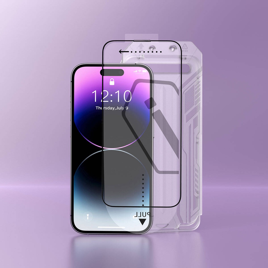 Apple iPhone 15 Uyumlu Wiwu SQ-005 Easy İnstall iVista Super Hardness Ekran Koruyucu - 3