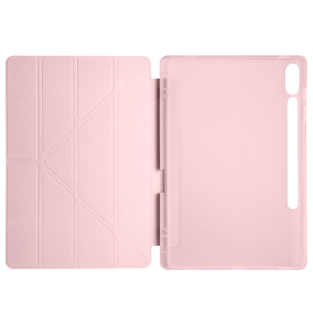 Samsung Galaxy Tab S9 FE Plus Uyumlu Kılıf Zore Tri Folding Kalem Bölmeli Standlı Kılıf - 19