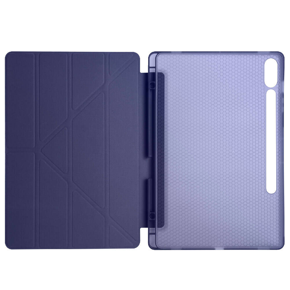 Samsung Galaxy Tab S9 FE Plus Uyumlu Kılıf Zore Tri Folding Kalem Bölmeli Standlı Kılıf - 22