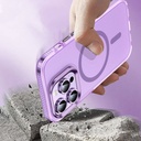 Apple iPhone 15 Pro Max Uyumlu Kılıf Airbagli Magsafe Wireless Şarj Özellikli Lens Koruyuculu Zore Klaptika Kapak - 3