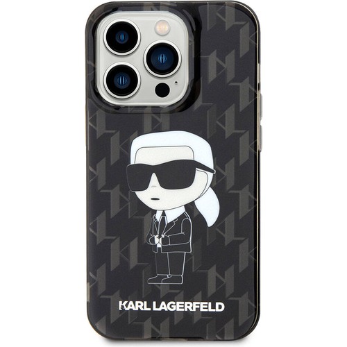 Apple iPhone 15 Pro Max Uyumlu Kılıf Karl Lagerfeld IML İkonik Monogram Orjinal Lisanslı Kapak