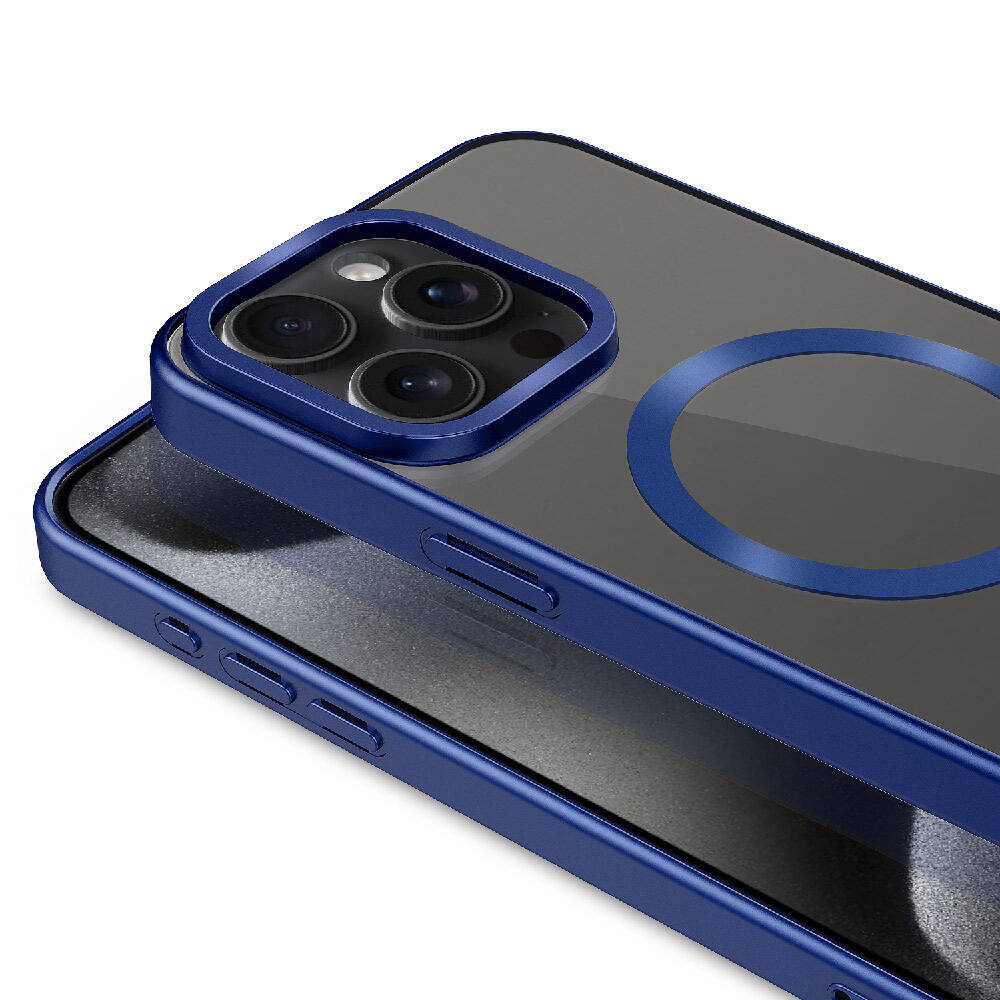 Apple iPhone 15 Pro Max Uyumlu Kılıf Mat Tasarımlı Magsafe Wireless Şarj Özellikli Zore Mat Setro Kapak - 4