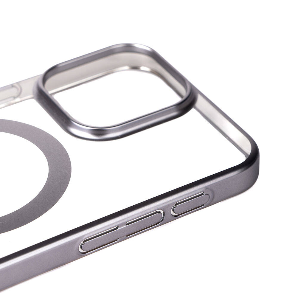 Apple iPhone 15 Pro Max Uyumlu Kılıf Wireless Şarj Özellikli Sert PC Zore Mat Riksos Magsafe Kapak - 6