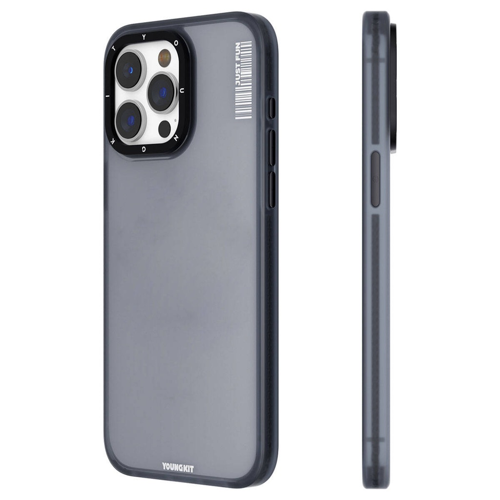 Apple iPhone 15 Pro Uyumlu Kılıf Buzlu Mat Tasarım Youngkit Colored Sand Serisi Kapak - 6