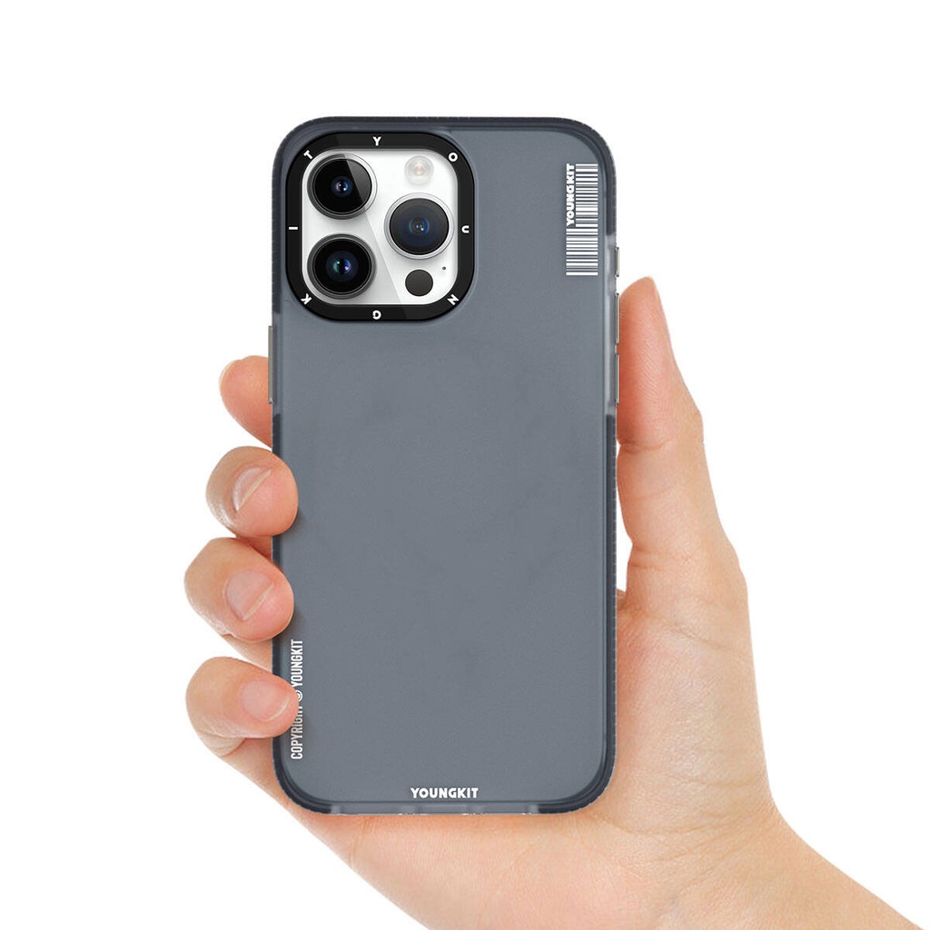 Apple iPhone 15 Pro Max Uyumlu Kılıf Buzlu Mat Tasarım Youngkit Colored Sand Serisi Kapak - 4