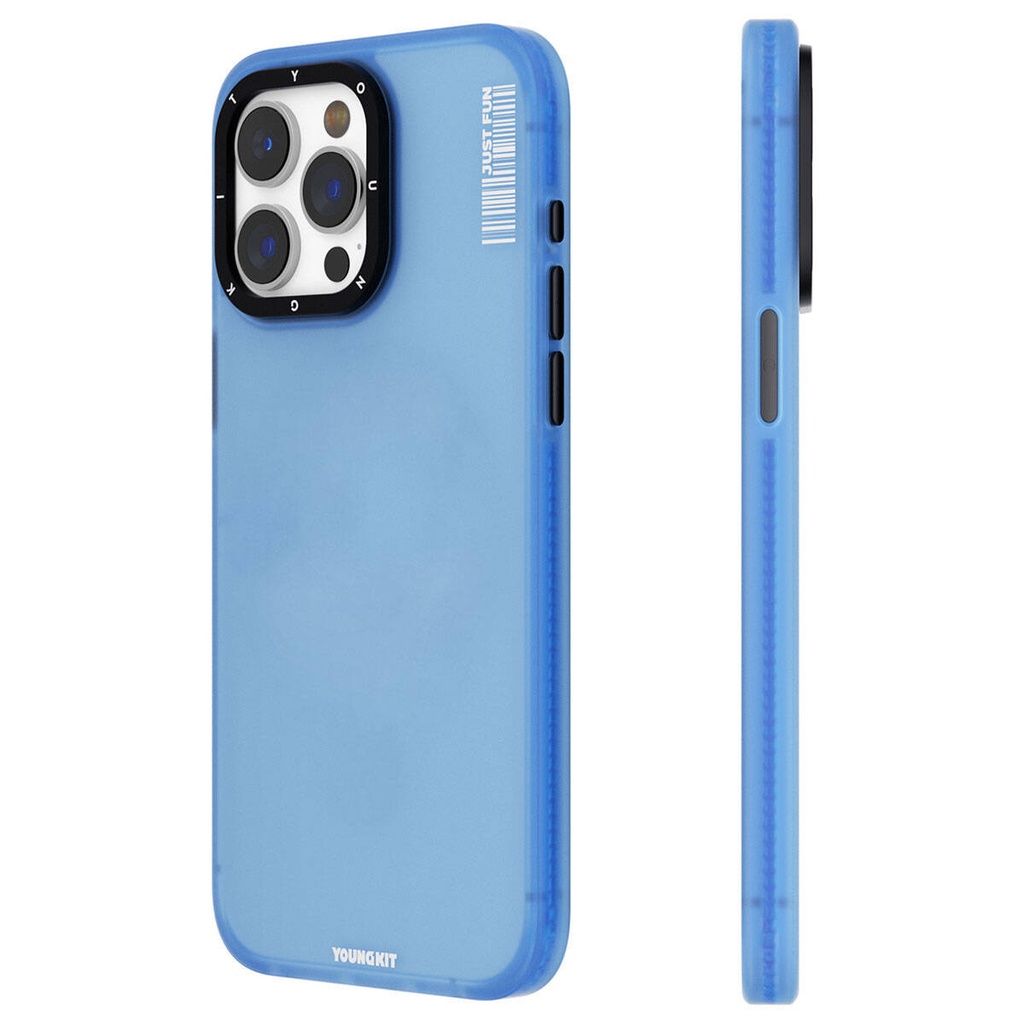 Apple iPhone 15 Pro Max Uyumlu Kılıf Buzlu Mat Tasarım Youngkit Colored Sand Serisi Kapak - 9