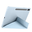 Samsung Galaxy Tab S9 FE Plus Uyumlu Kılıf Zore Tri Folding Kalem Bölmeli Standlı Kılıf - 35