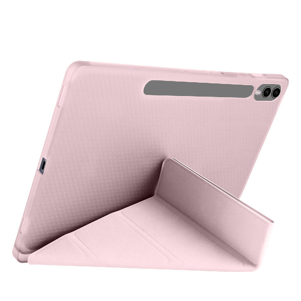 Samsung Galaxy Tab S9 FE Plus Uyumlu Kılıf Zore Tri Folding Kalem Bölmeli Standlı Kılıf - 38
