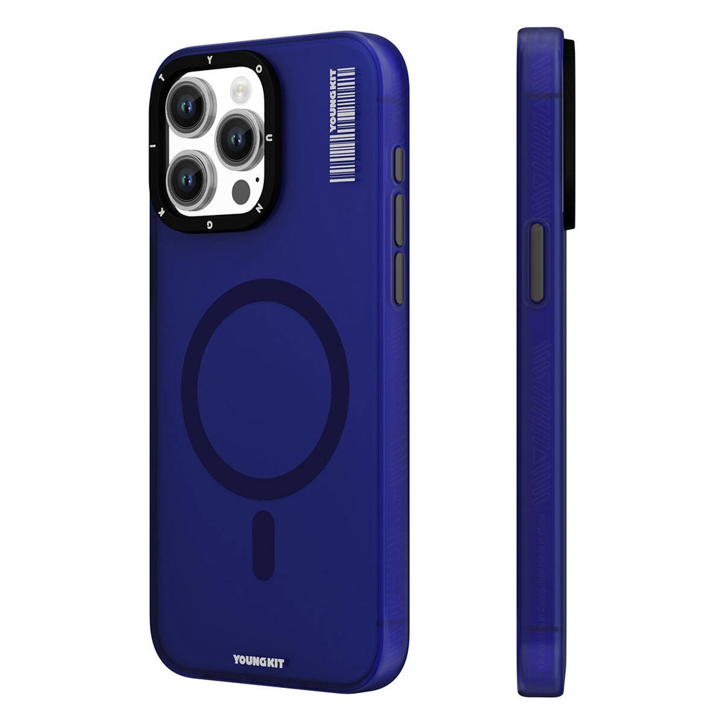 Apple iPhone 15 Pro Max Uyumlu Kılıf Magsafe Şarj Özellikli Youngkit Hidden Sand Serisi Kapak - 5