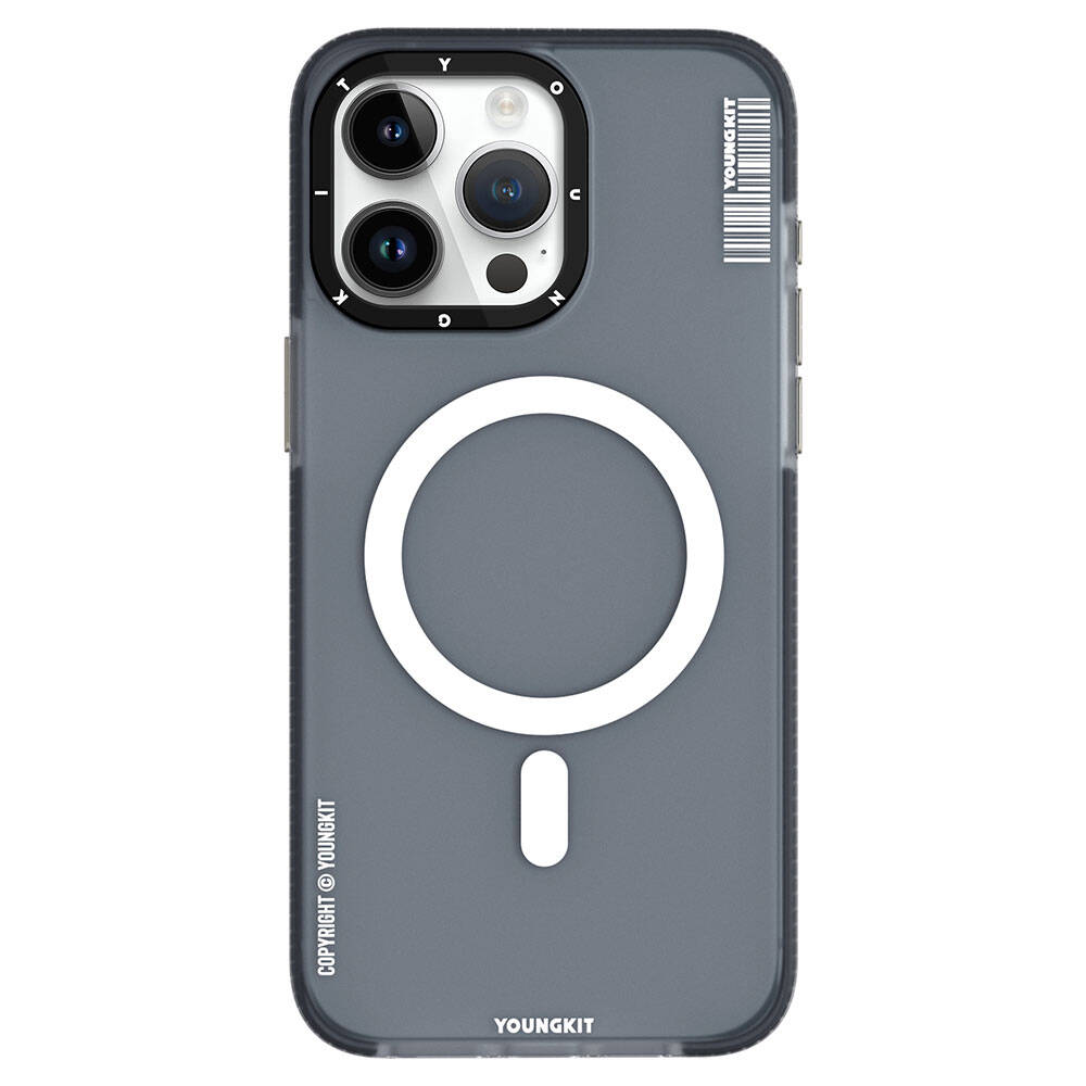 Apple iPhone 15 Pro Max Uyumlu Kılıf Magsafe Şarj Özellikli Youngkit Jiansha Serisi Kapak - 1