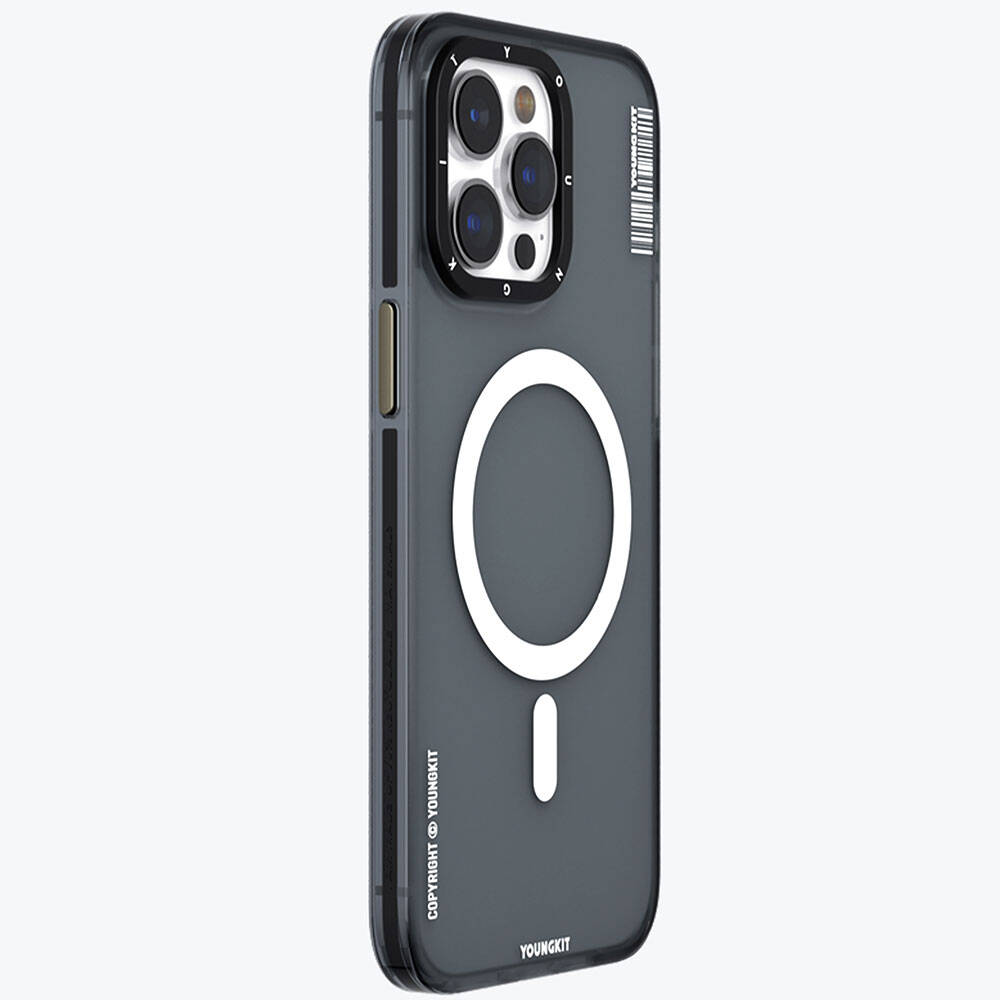 Apple iPhone 15 Pro Max Uyumlu Kılıf Magsafe Şarj Özellikli Youngkit Jiansha Serisi Kapak - 4