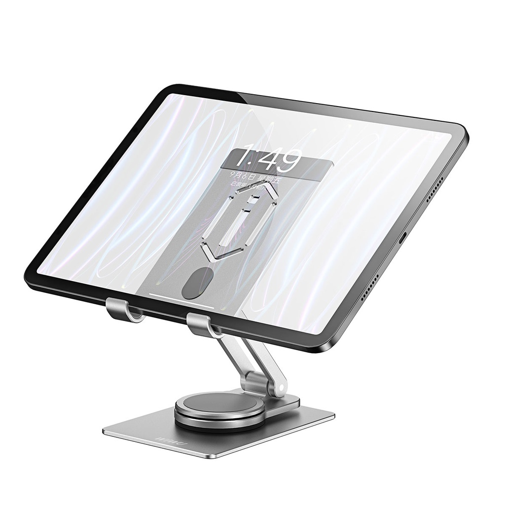 Wiwu ZM107 Taşınabilir Katlanabilir 360 Dönebilen Metal Telefon ve Tablet Standı - 8
