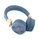 Guess Orjinal Lisanslı 4G Metal Logo PU Deri Ayarlanabilir Kulak Üstü Bluetooth Kulaklık - 4