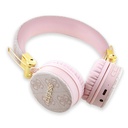 Guess Orjinal Lisanslı 4G Metal Logo PU Deri Ayarlanabilir Kulak Üstü Bluetooth Kulaklık - 10