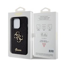 Apple iPhone 15 Pro Uyumlu Kılıf Guess Orjinal Lisanslı 4G Büyük Metal Logolu Glitter Kapak - 7