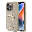 Apple iPhone 15 Pro Uyumlu Kılıf Guess Orjinal Lisanslı 4G Büyük Metal Logolu Glitter Kapak - 8