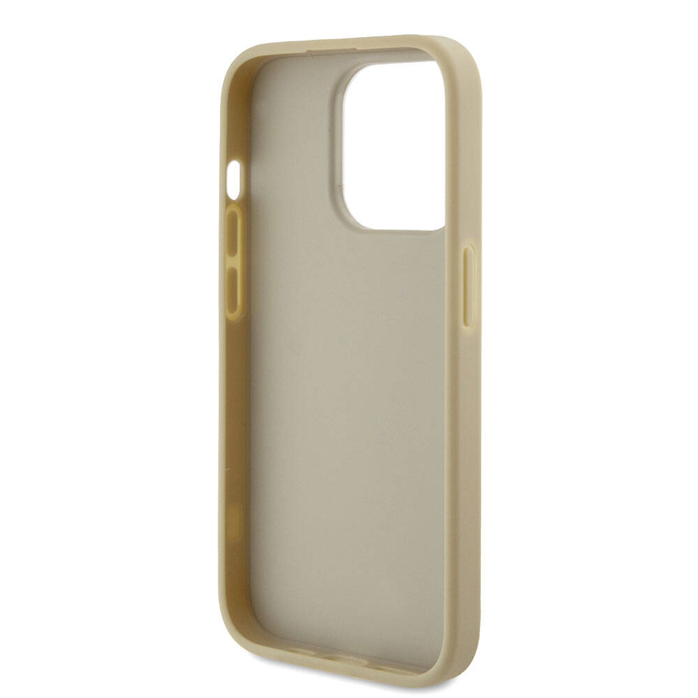 Apple iPhone 15 Pro Uyumlu Kılıf Guess Orjinal Lisanslı 4G Büyük Metal Logolu Glitter Kapak - 13