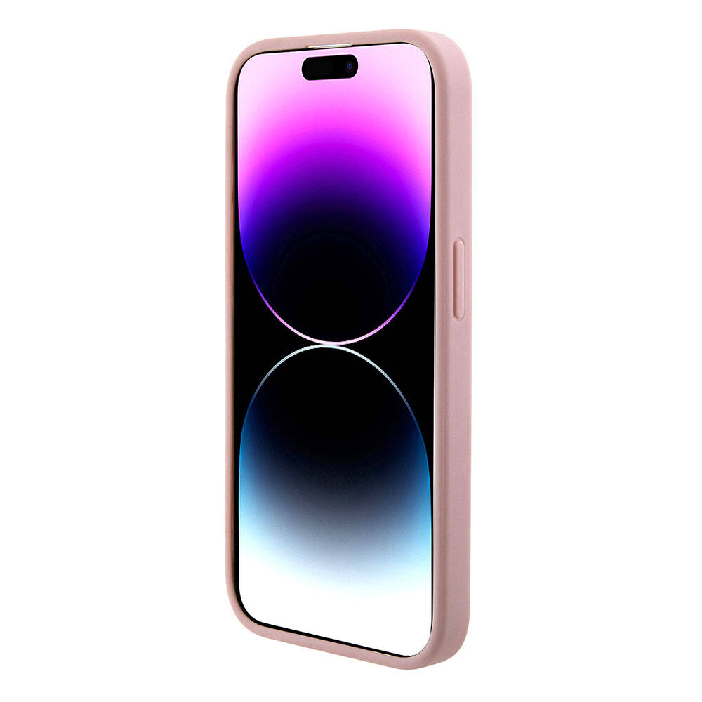 Apple iPhone 15 Pro Uyumlu Kılıf Guess Orjinal Lisanslı 4G Büyük Metal Logolu Glitter Kapak - 17