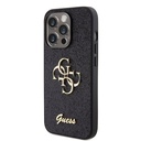 Apple iPhone 15 Pro Max Uyumlu Kılıf Guess Orjinal Lisanslı 4G Büyük Metal Logolu Glitter Kapak - 1