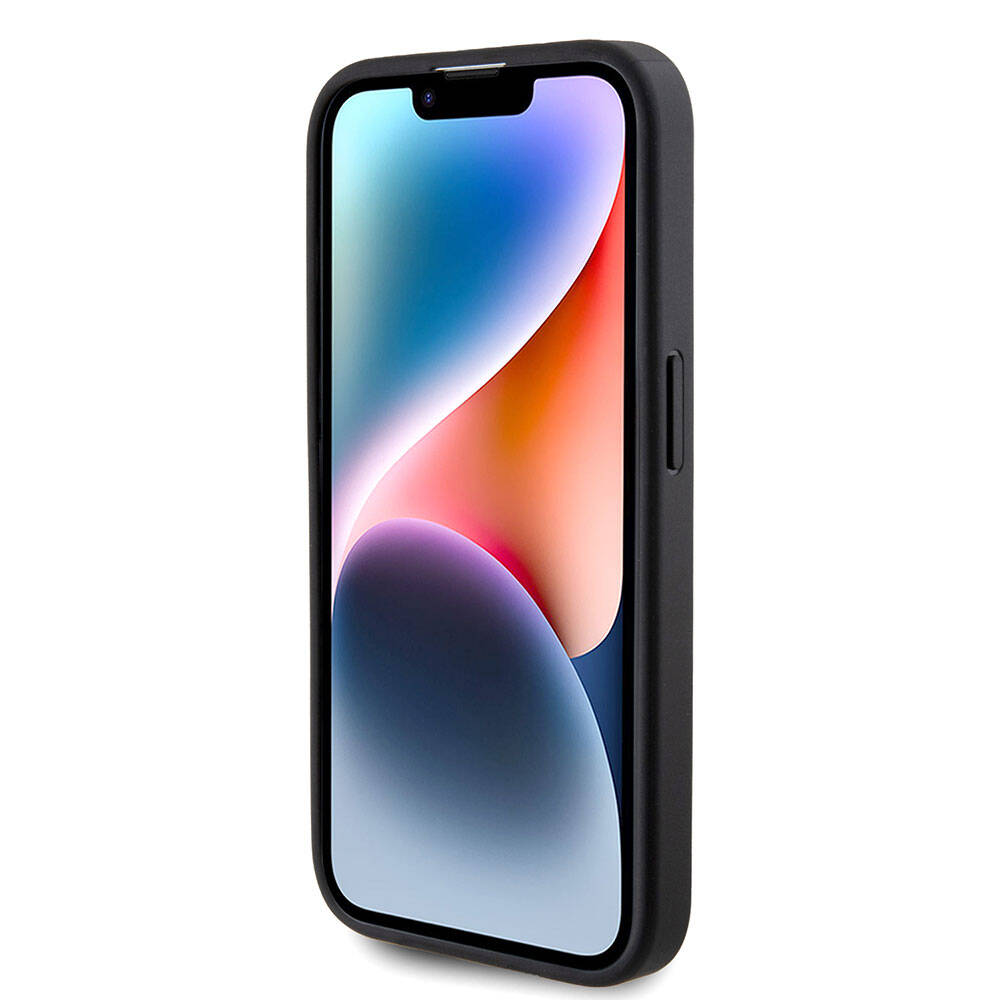 Apple iPhone 15 Pro Max Uyumlu Kılıf Guess Orjinal Lisanslı 4G Büyük Metal Logolu Glitter Kapak - 3