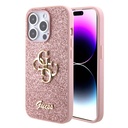 Apple iPhone 15 Pro Max Uyumlu Kılıf Guess Orjinal Lisanslı 4G Büyük Metal Logolu Glitter Kapak - 14