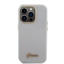 Apple iPhone 15 Pro Uyumlu Kılıf Guess Orjinal Lisanslı Yazı Logolu Glitter Glossy Script Kapak - 2