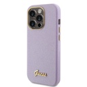 Apple iPhone 15 Pro Uyumlu Kılıf Guess Orjinal Lisanslı Yazı Logolu Glitter Glossy Script Kapak - 21