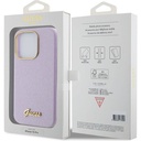 Apple iPhone 15 Pro Uyumlu Kılıf Guess Orjinal Lisanslı Yazı Logolu Glitter Glossy Script Kapak