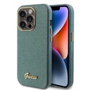 Apple iPhone 15 Pro Max Uyumlu Kılıf Guess Orjinal Lisanslı Yazı Logolu Glitter Glossy Script Kapak - 14