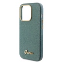 Apple iPhone 15 Pro Max Uyumlu Kılıf Guess Orjinal Lisanslı Yazı Logolu Glitter Glossy Script Kapak - 18