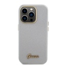 Apple iPhone 15 Pro Max Uyumlu Kılıf Guess Orjinal Lisanslı Yazı Logolu Glitter Glossy Script Kapak