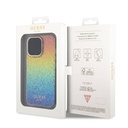 Apple iPhone 15 Pro Uyumlu Kılıf Guess Orjinal Lisanslı Yazı Logolu Mirror Disco Kapak - 13