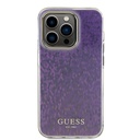 Apple iPhone 15 Pro Uyumlu Kılıf Guess Orjinal Lisanslı Yazı Logolu Mirror Disco Kapak - 23