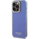 Apple iPhone 15 Pro Uyumlu Kılıf Guess Orjinal Lisanslı Yazı Logolu Mirror Disco Kapak