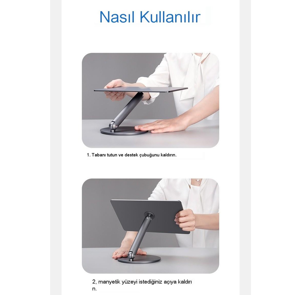 Benks L43 İnfinity Pro Pad 360 Dönebilen Mıknatıslı 11 İnç Tablet Standı - 7