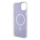 Apple iPhone 15 Uyumlu Kılıf Guess Orjinal Lisanslı Magsafe Şarj Özellikli Yazı Logolu Iridescent Kapak - 19
